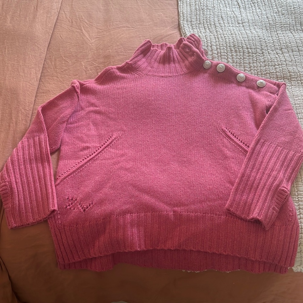 Zadig & Voltaire Pink Turtleneck Sweater